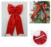 Kolip Christmas Tree Bow Top Decoration Set with Satin, Cotton, Iron Wire and 24 Ribbon Bow Pendants