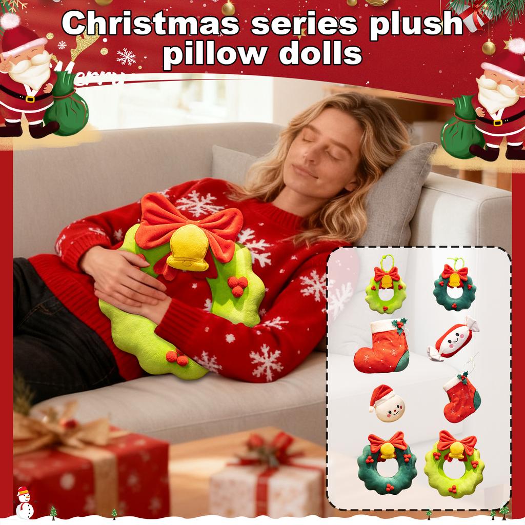Christmas Series Doll Pillow Plush Toy Christmas Doll Decoration Children's Gift