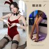 New Sexy Lingerie Bunny Sexy Onesie Chest Pad Garter Belt Open Crotch Uniform Temptation Set 711