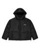 Illedit Matte Double Zip Up Short Puffer Black