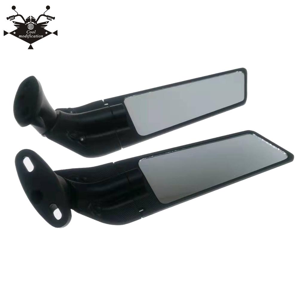 Para Honda VFR800 VFR750 VFR400 VFR1200X/F motocicleta ala de viento coche deportivo giratorio espejo retrovisor de gran campo de visión