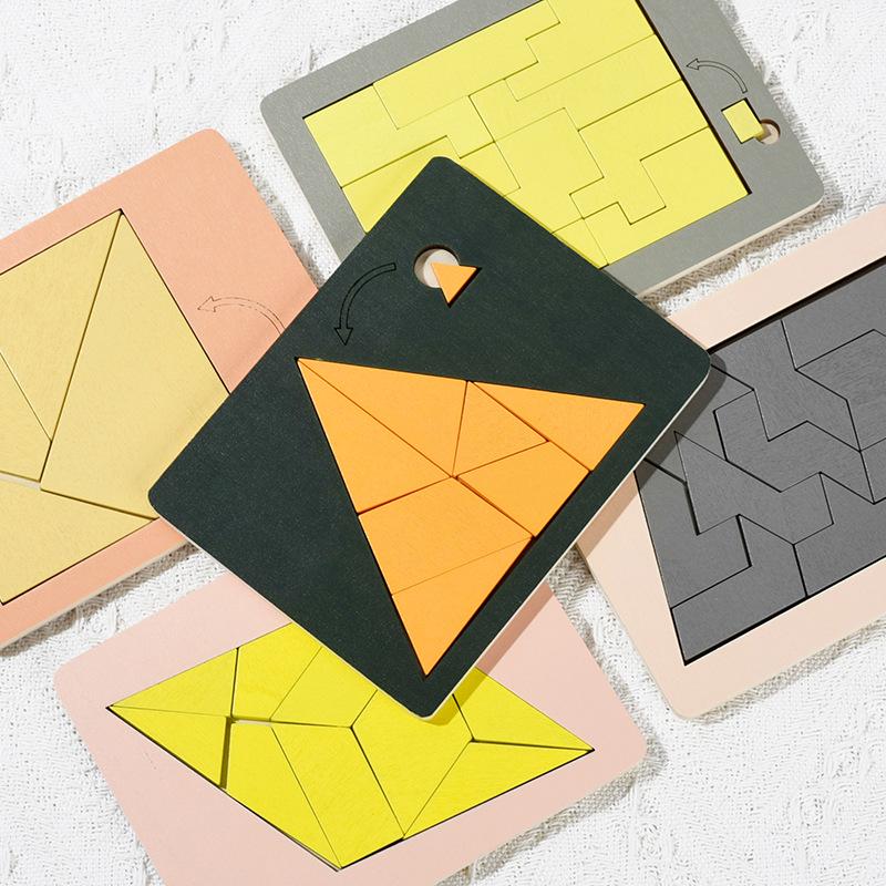 Children's Wooden Brain-Teaser Puzzle: Adult Decompression & Educational Challenge Toy