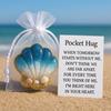 Pocket Hug Animal with Positive Card Emotional Support Resin Animal Token Mini Dog