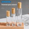 Transparent Glass Perfume Decanter with Bamboo Lid - Portable High-End Sample Bottle