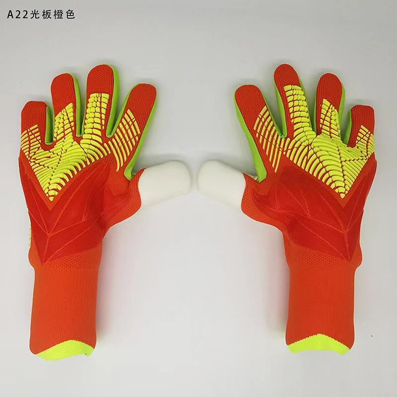 

Goalkeeper Football Gloves Adult Goalkeeper Falcon Match Professional Non-slip Children s Gantry Breathable size 10 оранжевый