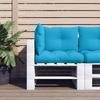VidaXL Pallet Cushions Set of 3 Blue Fabric 360860
