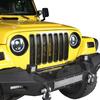 Hooke Road Wrangler Grill Mesh Erts Front Grille Guard Cover Clip-In Matte Black For 1997-2006 Jeep Wrangler TJ & Unlimited (Pack Of 7)