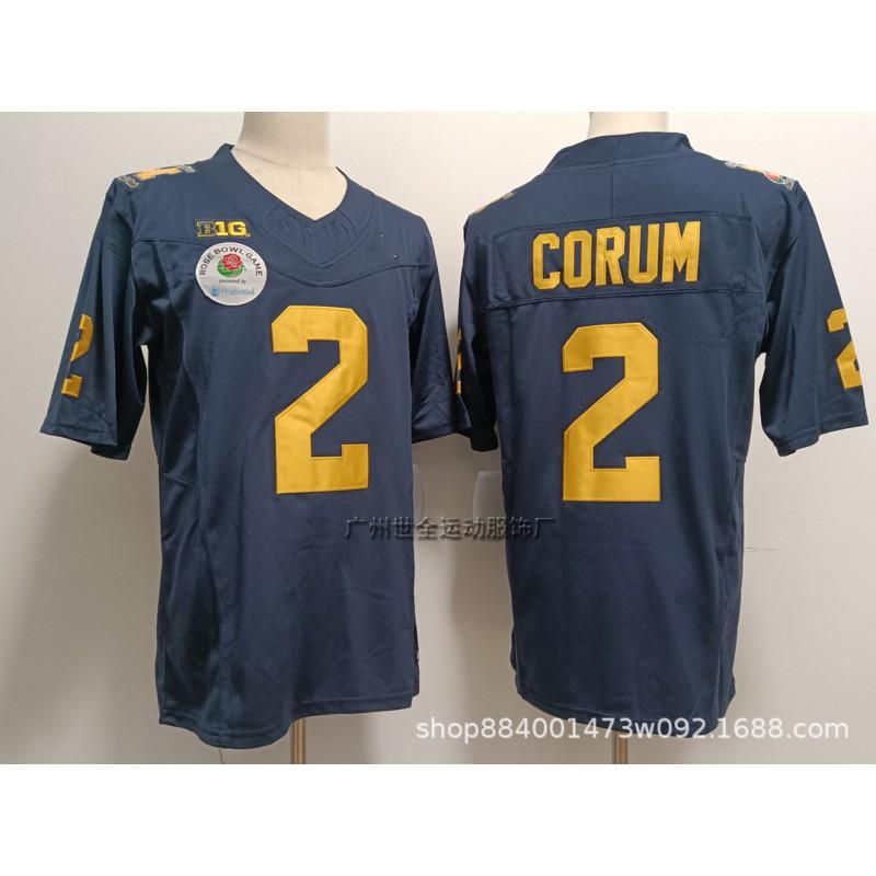 Michigan Wolverines College Football Jersey Mens Cotton Blend Embroidered Team Uniform Rugby Sports Fans