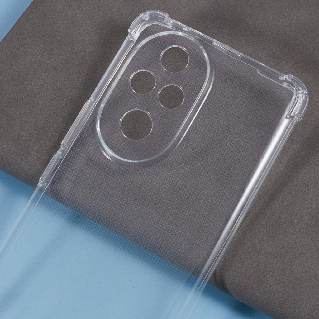 Für Honor 200 Pro 5G Handyhülle Verbesserte Vier-Ecken Klare TPU-Abdeckung