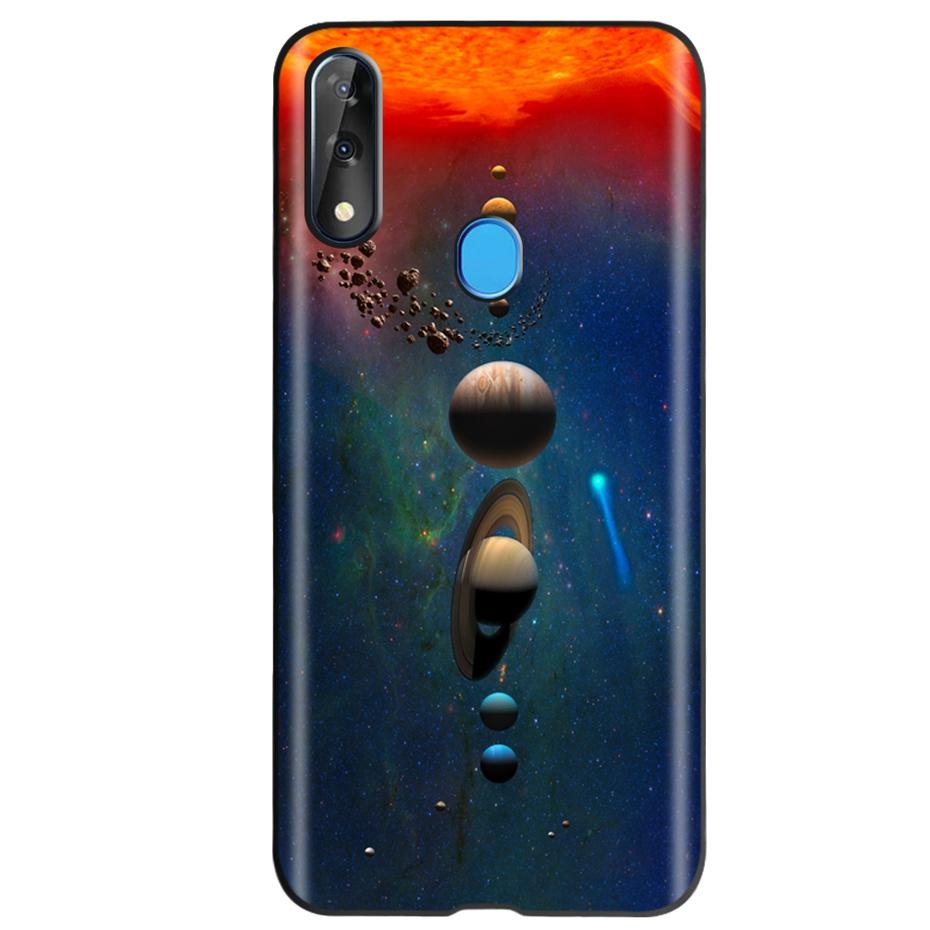 Etui do ZTE Blade V10 Modny Wzór Kwiatowy Serce Etui na Telefon do ZTE Blade V10 Vita V 10 Czarne Silikonowe Miękkie TPU Zderzak
