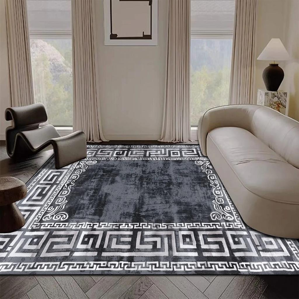 Light Luxury Large Area Living Room Carpet Sofa Coffee Table Rugs 200x300cm Easy Clean Anti-slip Lounge Bedroom Decor Floor Mats