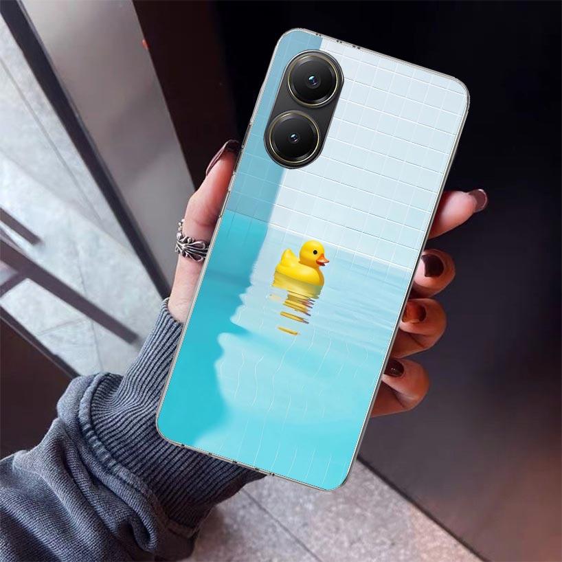 Rubber Ducks Swimming Pool Phone Case For Xiaomi Poco X7 X6 X5 Pro F7 Ultra Redmi 15C 15 13 13C 12 12C 10 10A 10C 9 9A 9C 9T She