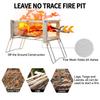 Sutekus Design-Registered Stainless Steel Fire Stove, Stable, 10kg+ Weight Capacity, Easy Firewood Storage, and Fire Disk (Basic) for Camping