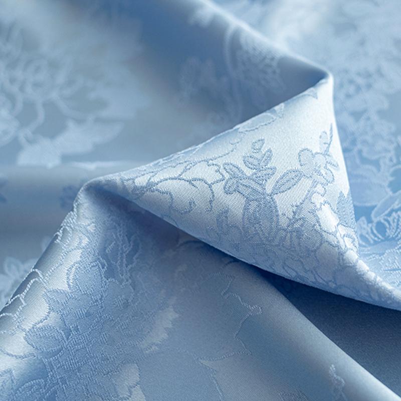 1M/Rolka Poliester DIY Brokatowa Tkanina Rzemiosło Chińska Tkanina Cheongsam Imitacja Jedwabiu Tkanina Kwiatowy Żakard Satyna Tapicerska