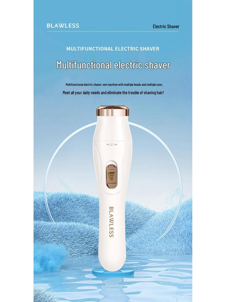 Multifunctional Electric Shaver: 3-in-1 Eyebrow Trimmer, Hair Clipper, Nose Trimmer, Rechargeable Razor