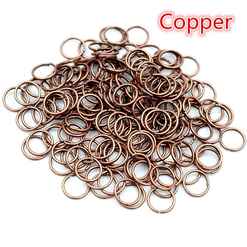 200pcs/Lot 3/4/5/6/7/8/10/12mm Metal DIY Jewelry Findings Open Single Loops Jump Rings & Split Ring for jewelry making