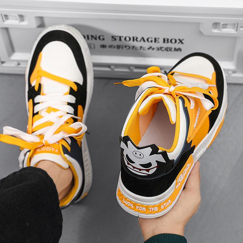 Mittelhoch Top Eltern-Kind Schuhe 2024 Neu Studenten Trend Allround Rutschfest Freizeit Sport Dicke Sohle Streetdance Board Schuhe