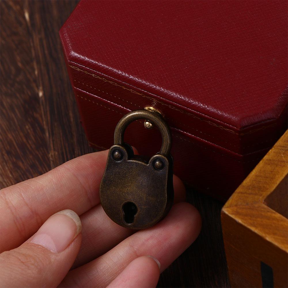 Wedding Decorative Zinc Zinc Zinc Alloy with Key Bear Shape Locks Archaize Padlock Bear Head Lock Hardware