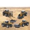 Alloy Engineering Excavator Toy Set With Crane Transport Truck Inertial Children's Play Vehicles