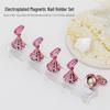 Magnetic Nail Art Practice Stand with Acrylic Base and Gem Holders