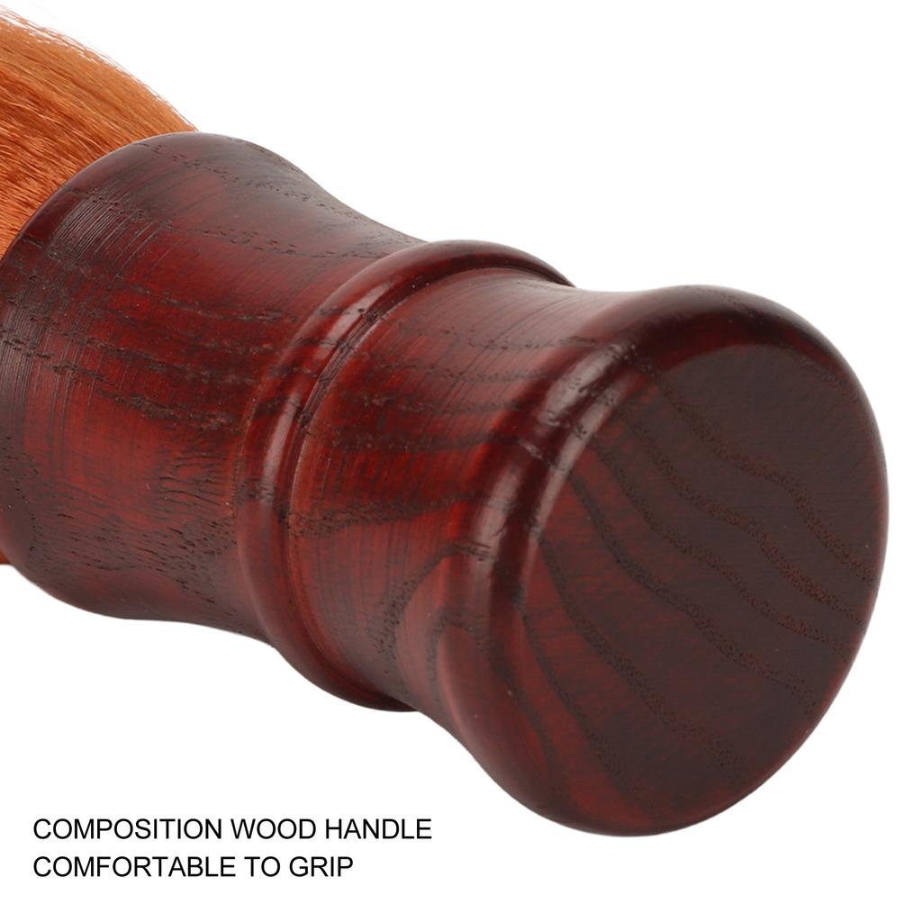 Men Beard Brush Soft Nylon Hair Wooden Handle Beard Grooming Brush for Hair Cleansing