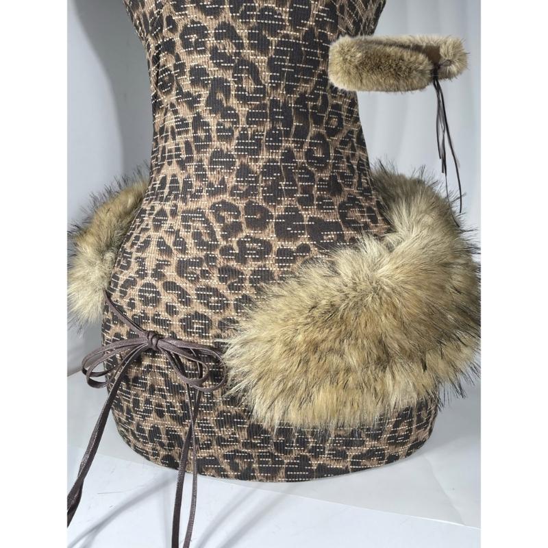Furred Waist Belt Belly Chain for Dress Chain Belt for Women Waist Chain Belt Cowboy Waist Chain Luxurious Belt