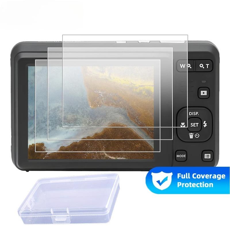 3PCS 9H Tempered Glass for KODAK PIXPRO FZ55/FZ45 Screen Protector, HD Clear Durable Anti-scratch Protective Film Camera Accessories