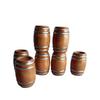 Mini Wooden Beer Barrel Dollhouse Accessory 2.8x2.8x4Cm Antique Pub Scene Props Creative Tiny Model