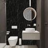 loyouve Marble Wallpaper Sticker, 60cm x 10m, Heat-Resistant, Oil-Resistant, and Mildew-Resistant, Marble Pattern, Removable, Medium Viscosity (Stick