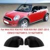 For BMW Mini Cooper R55 R56 R57 R58 R59 R61 2007-2013 Rearview Mirror Door Side Wing Cover Cap 51162754913 51162754914 Accessory