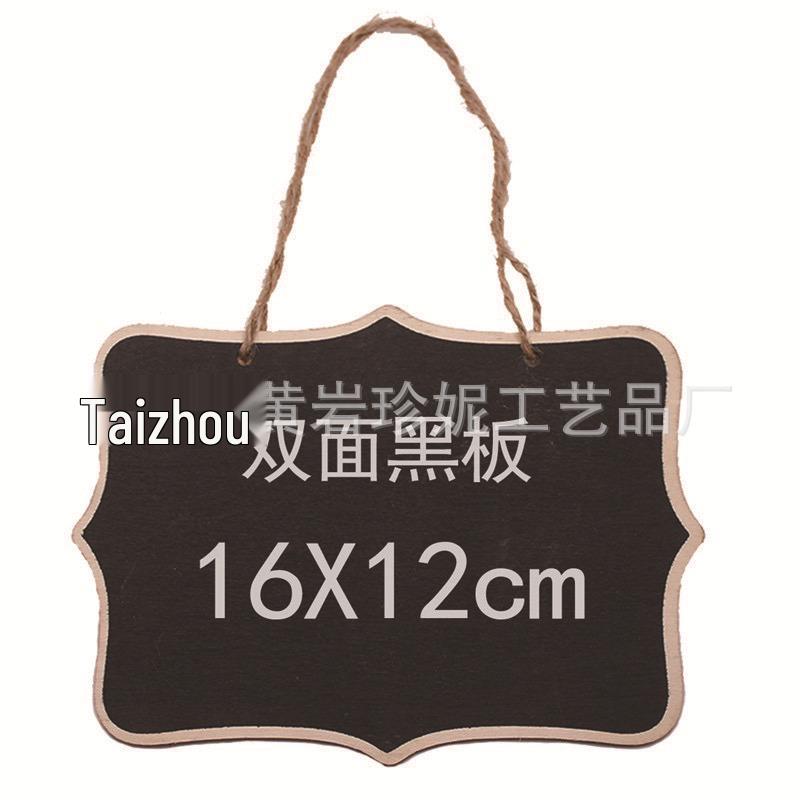 Double-Sided Rustic Chalkboard Pendant Ornament Sign for Weddings and Birthdays