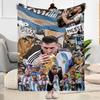 Messi 185 Blanket Ultra-Soft Great for Office Sofa Office Chair for All Seasons Stylish Decor Best Holiday Gift for Friends Family