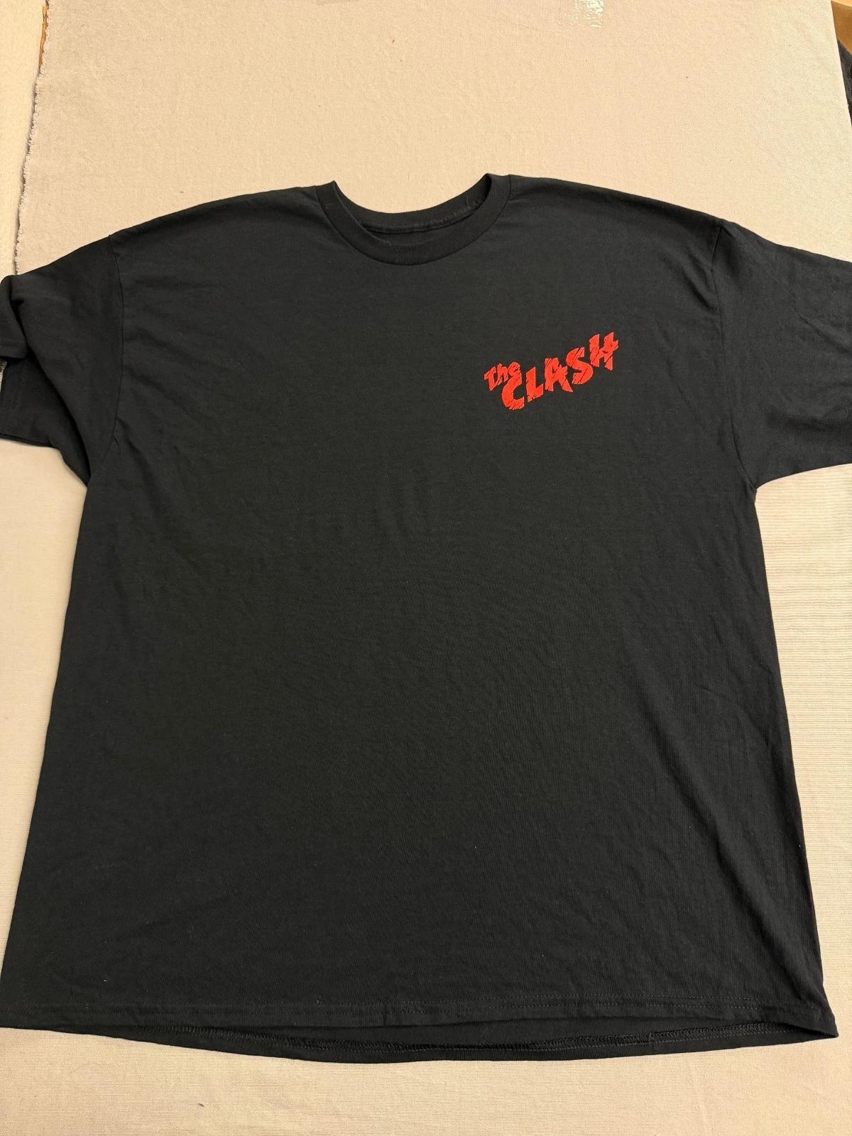 The Clash Band Mens Tees - Clash Classic Font Logo - Official M