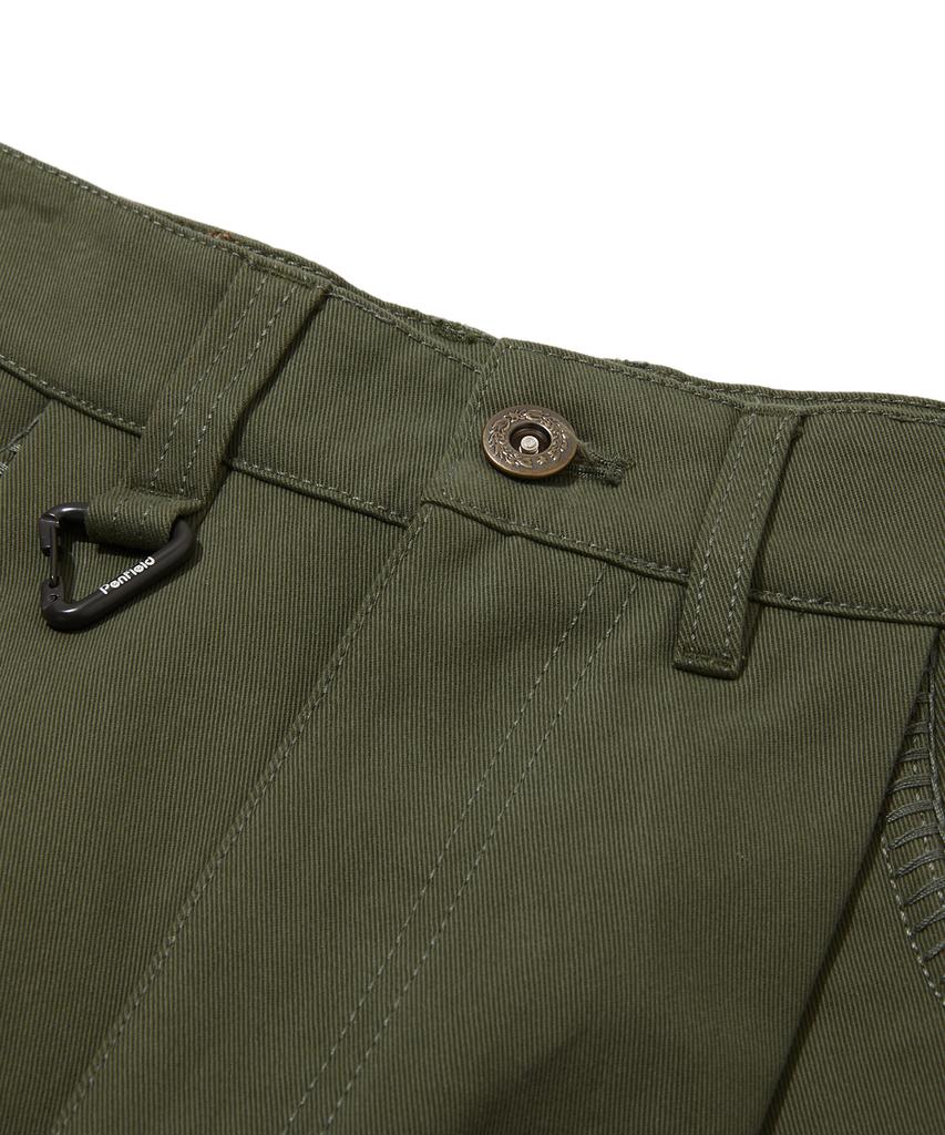 PENFIELD Cotton Double-Pleat Bermuda Pants Olive_Fs2Wp04U