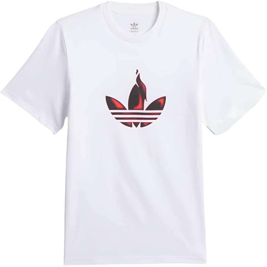 

Adidas Originals Trefoil Torch Tee Casual Comfortable Soft Versatile Short Sleeve T-Shirt Unisex Tops White JD2832 M