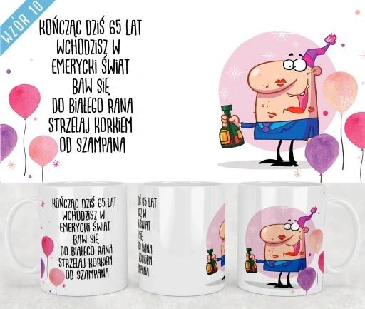 Kubek Z Nadrukiem Dla Emeryta Emerytki Śmieszne