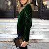 Women's Solid Color Gold Velvet Puff Sleeve Long Sleeve Elegant Fashion Top