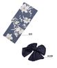 Dívčí Retro Styl Yukata Vzorovaná Variovaná Sada Liliová a Květinová Večerní [KYOETSU] Dívčí Sada, C, Tkanina, 2 Díly (Yukata, Obi) (11. Šaty,