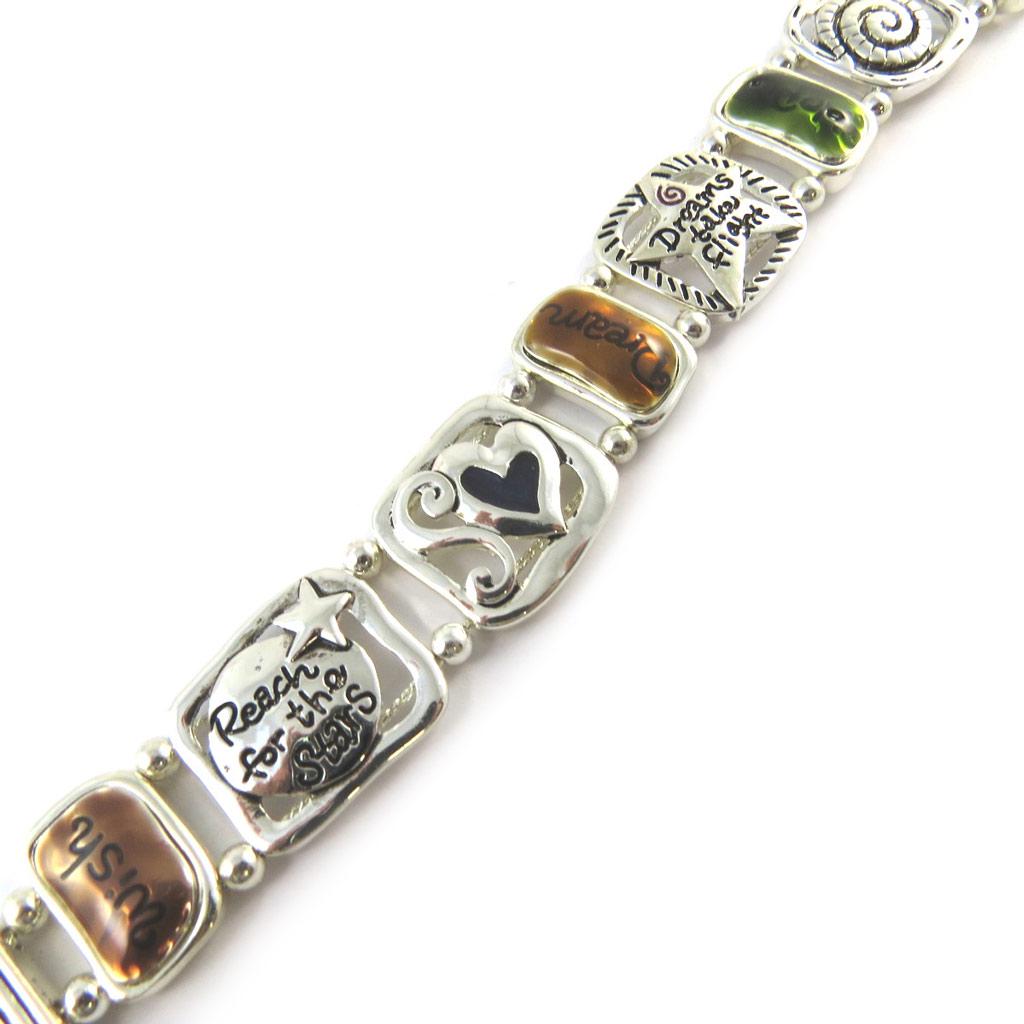 Les Trésors De Lily [E9346] - Multicolored 'Cunegonde' Designer Bracelet