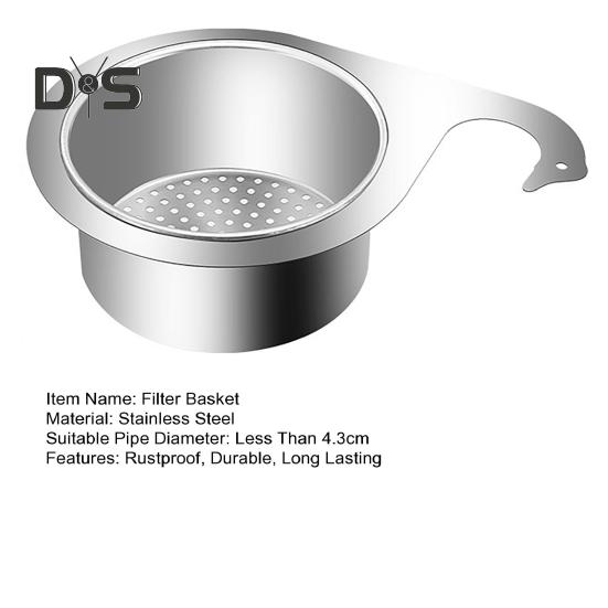 Odtokový koš kuchyňského dřezu Swan odtokový koš Nerezový Odolný proti korozi Leštěný povrch Filtr dřezu Swan Odtokový koš