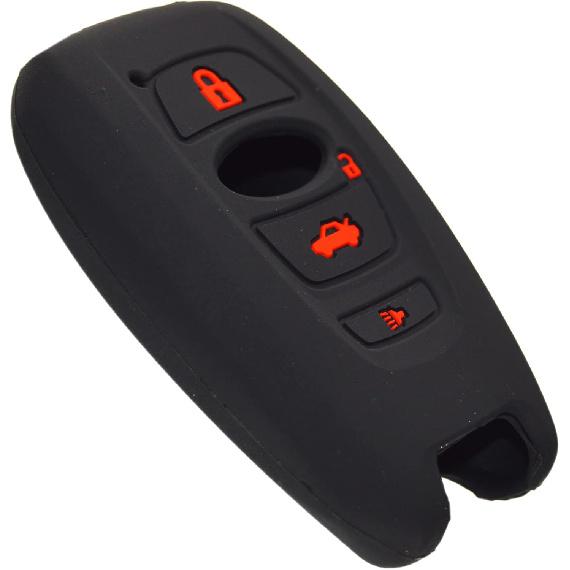 Silicone Key Fob Cover Case Protector Compatible with Subaru BRZ Legacy Outback Ascent Crosstrek Forester WRX STI