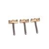 Ogdni Guitar Compensated Bridge Saddle Set of 3 Bridge Saddles for Telecaster and Electric Guitar Replacement Parts - 10.8mm Barrel-Style Tele-Style