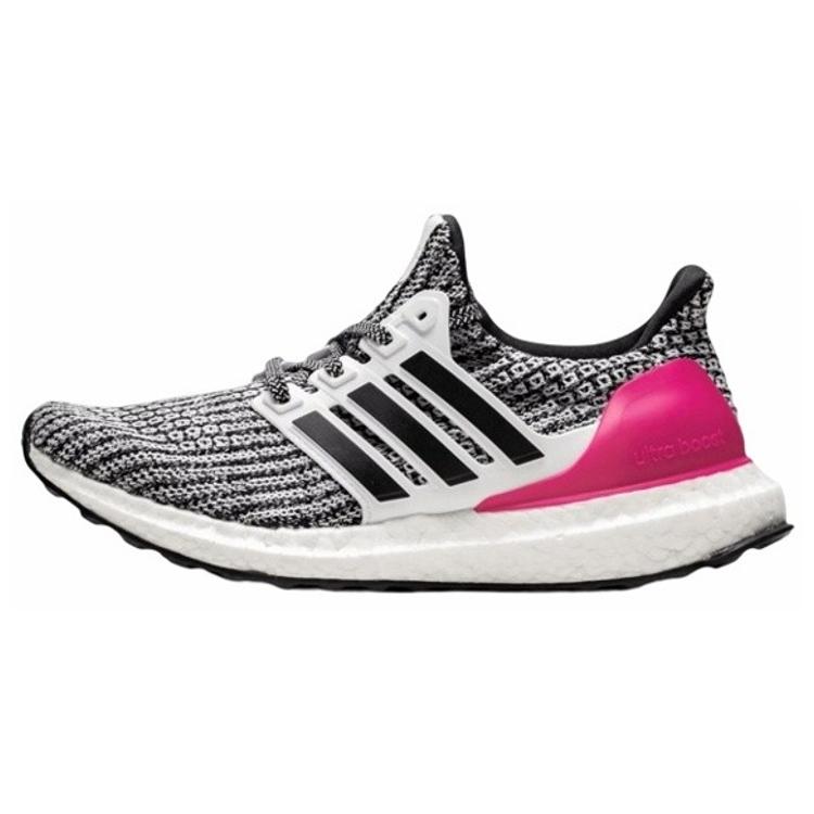 

new Adidas Ultra Boost 4.0 White Black Pink Youth Women s 36.5