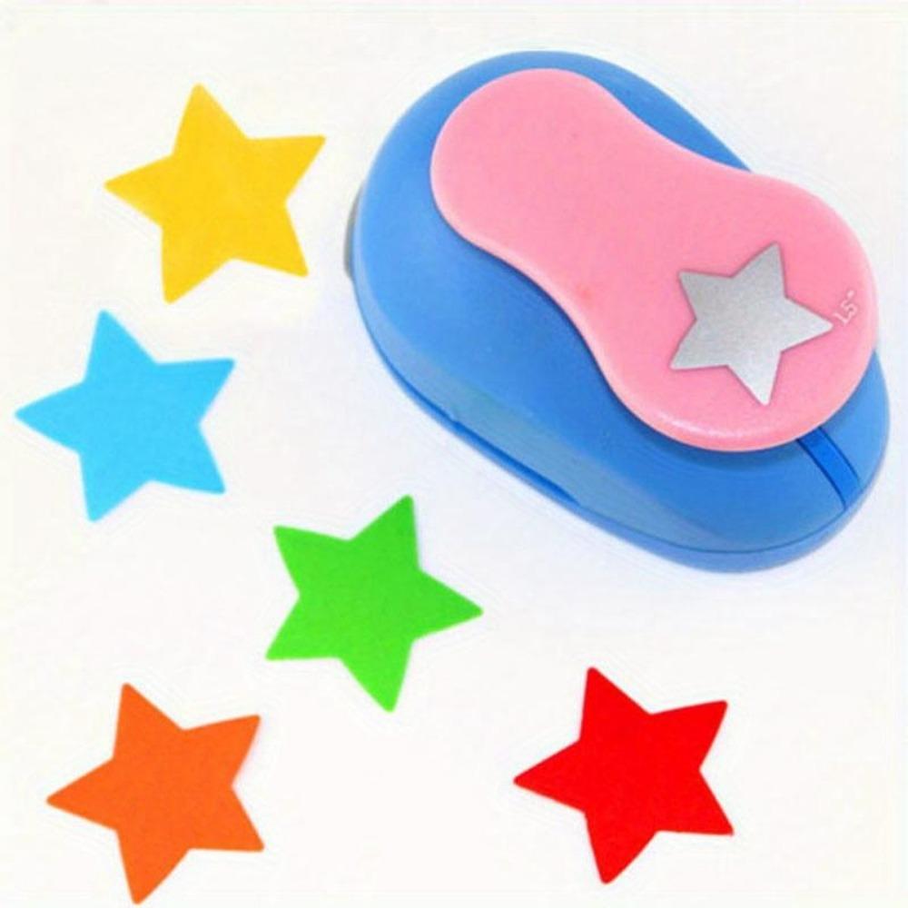 1PC zufällige Shell Farbe Stern Form Handwerk Locher Papierschneider Scrapbooking Schule Puncher Prägewerkzeug