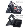 Portable Large Capacity Makeup Bag Oxford Professional Cosmetic Case 3 Stage Kit Waterproof Makeup Storage Box Women