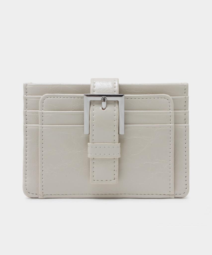 Matincox Buckle Card Wallet - Cream