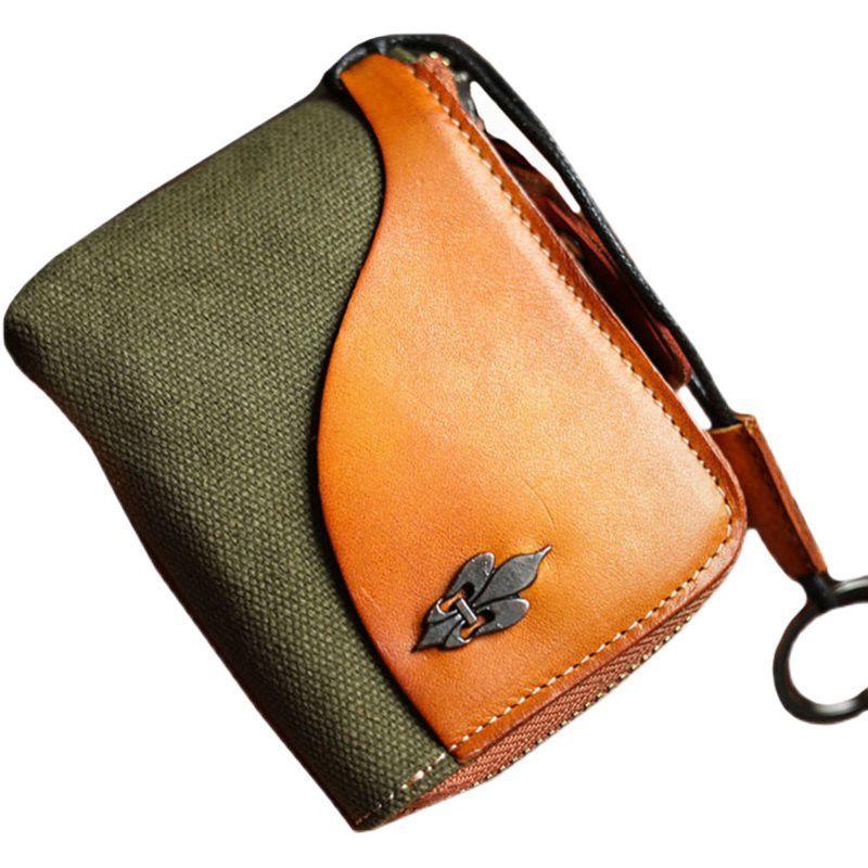 Практичная многофункциональная кожаная сумка для карт в стиле милитари — фото 3