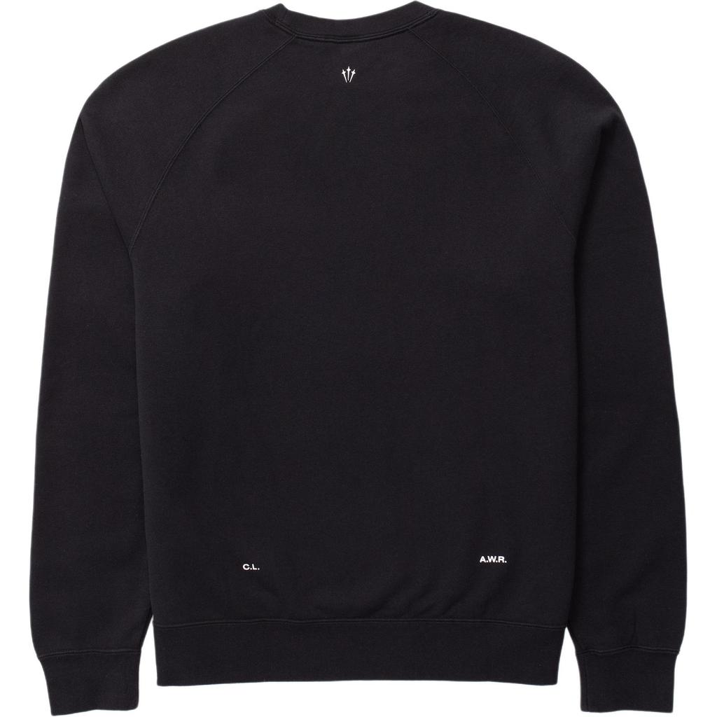 Nike X Nocta Felpa Cs Girocollo Logo Comoda Morbida Manica Lunga Felpa Uomo Felpa Nera FN8160-010