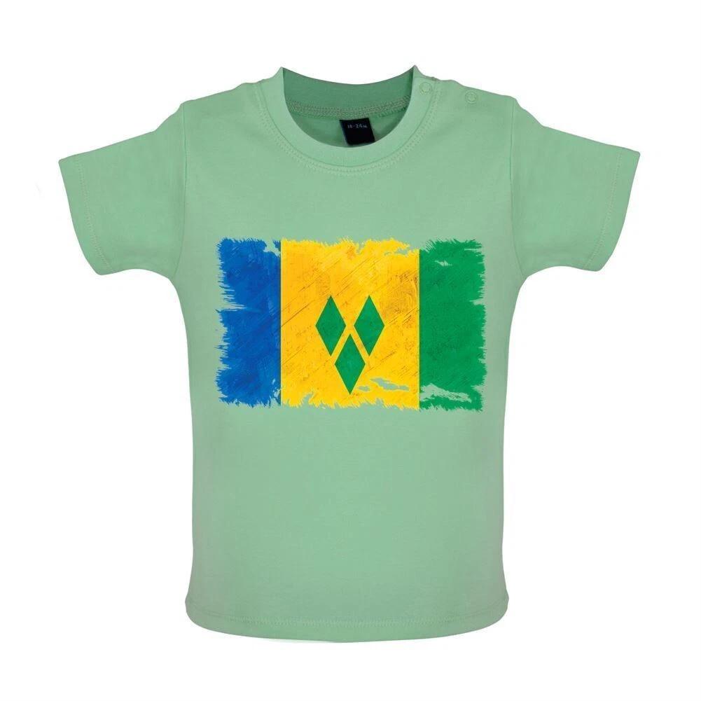 Saint Vincent And The Grenadines Flag - Kids T-Shirt Tees Top - Vincentian 160