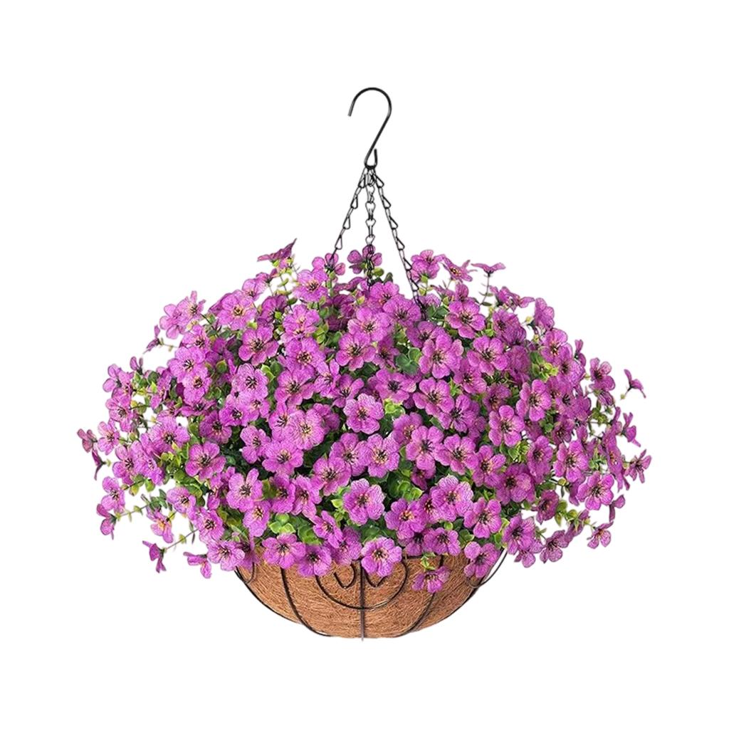 Simulated Flower Basket Decoration Flower Basket Spring Simulated Flower Decoration